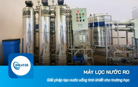 Máy lọc nước công nghiệp RO tạo nước uống tinh khiết cho trường học
