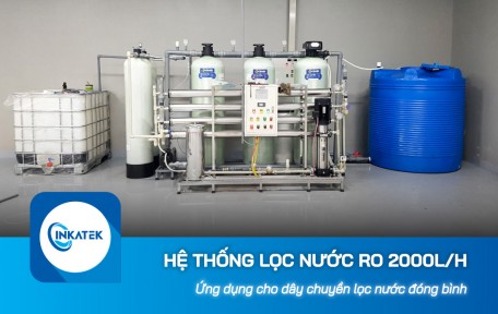 Hệ thống lọc nước công nghiệp 2000L/h cho dây chuyền lọc nước đóng bình
