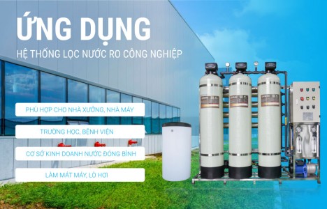 Hệ thống lọc nước công nghiệp 1000L/h cho các hoạt động ở nhà nghỉ