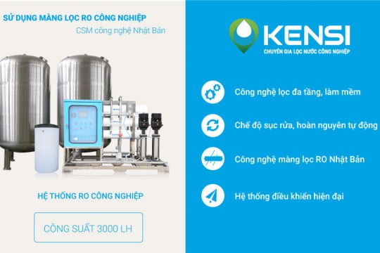 Sử dụng máy lọc nước công nghiệp xử lý nước giếng khoan, cung cấp cho trường học