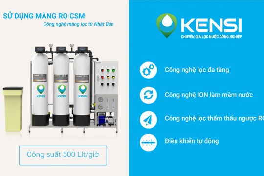 Máy lọc nước công nghiệp RO 500L/h có thiết kế kết cấu gì nổi bật?