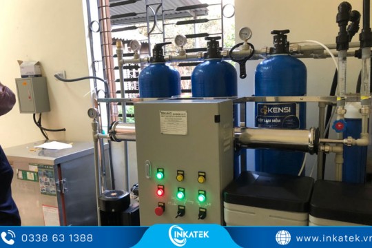 Hệ thống lọc nước công nghiệp 500L/h cho công nhân ăn uống, sinh hoạt