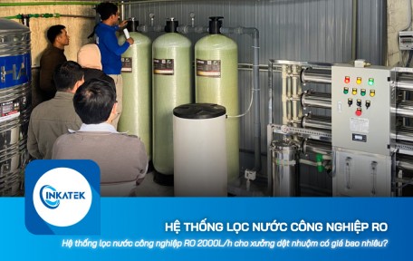 Hệ thống lọc nước công nghiệp RO 2000L/h cho xưởng dệt nhuộm có giá bao nhiêu?