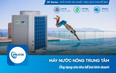 Máy nước nóng trung tâm cho khu bể bơi kinh doanh