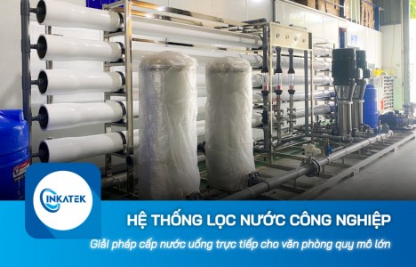 Hệ thống lọc nước công nghiệp RO uống trực tiếp cho văn phòng quy mô lớn