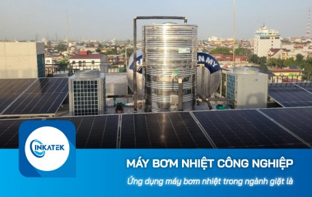 Ứng dụng máy bơm nhiệt công nghiệp trong ngành giặt là 