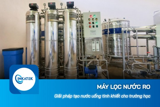 Máy lọc nước công nghiệp RO tạo nước uống tinh khiết cho trường học