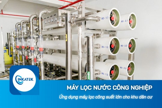 Máy lọc nước công nghiệp RO công suất lớn lắp cho khu dân cư