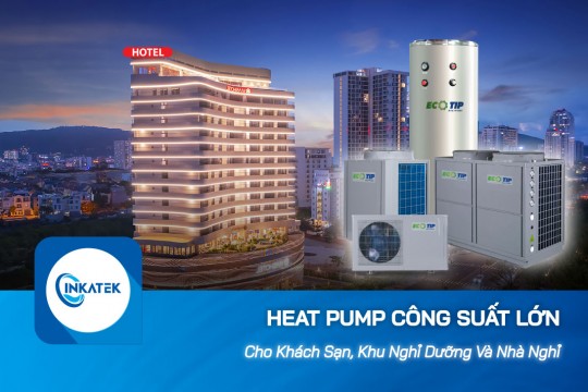 Hệ thống máy nước nóng trung tâm lắp cho tòa nhà, khách sạn