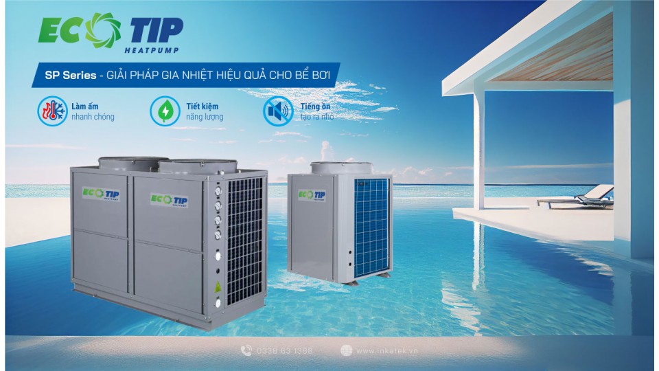 Máy nước nóng Heat Pump công nghiệp cho bể bơi