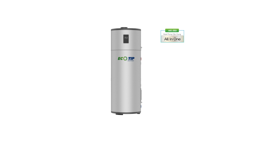 Máy bơm nhiệt Heat Pump ECOTIP All In One 250 Lít