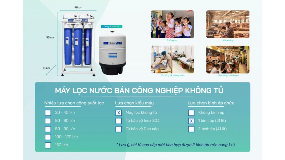 Máy lọc nước bán công nghiệp