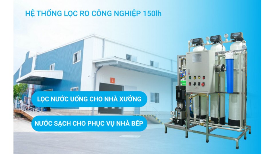 Máy lọc nước RO công nghiệp 150lh