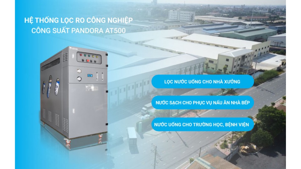 Máy lọc nước RO công nghiệp Pandora AT500