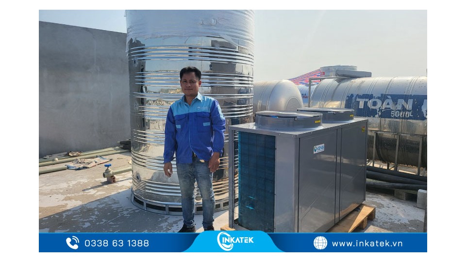 Máy nước nóng Heat pump công nghiệp 3000 lít cho bệnh viện