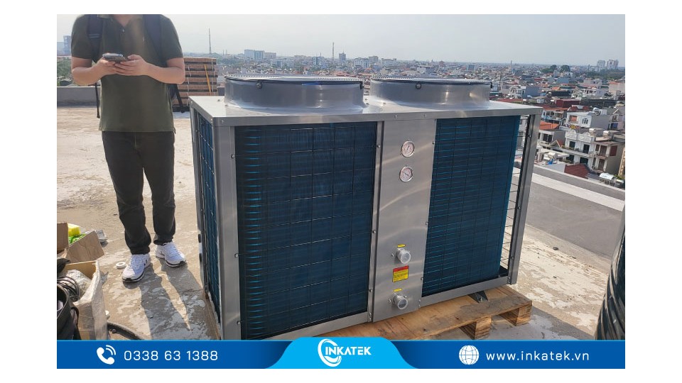 Máy nước nóng Heat pump công nghiệp 2000 lít cho khách sạn