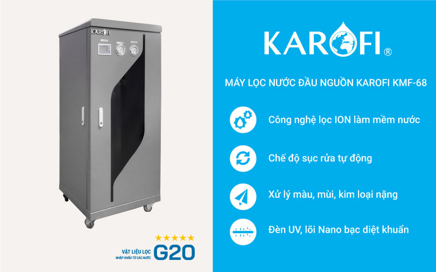 Hệ thống lọc tổng đầu nguồn Karofi KMF-68