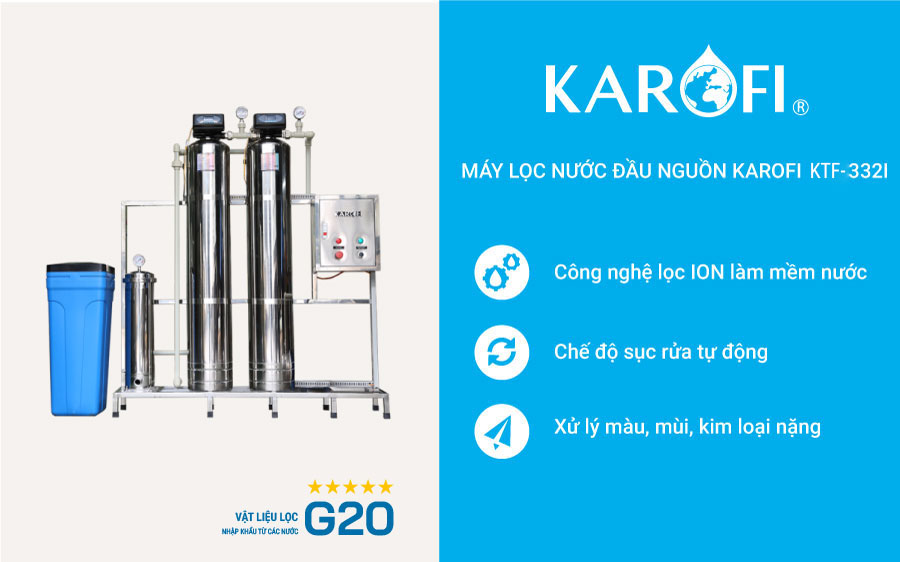 Máy lọc nước tổng đầu nguồn Karofi KTF - 332