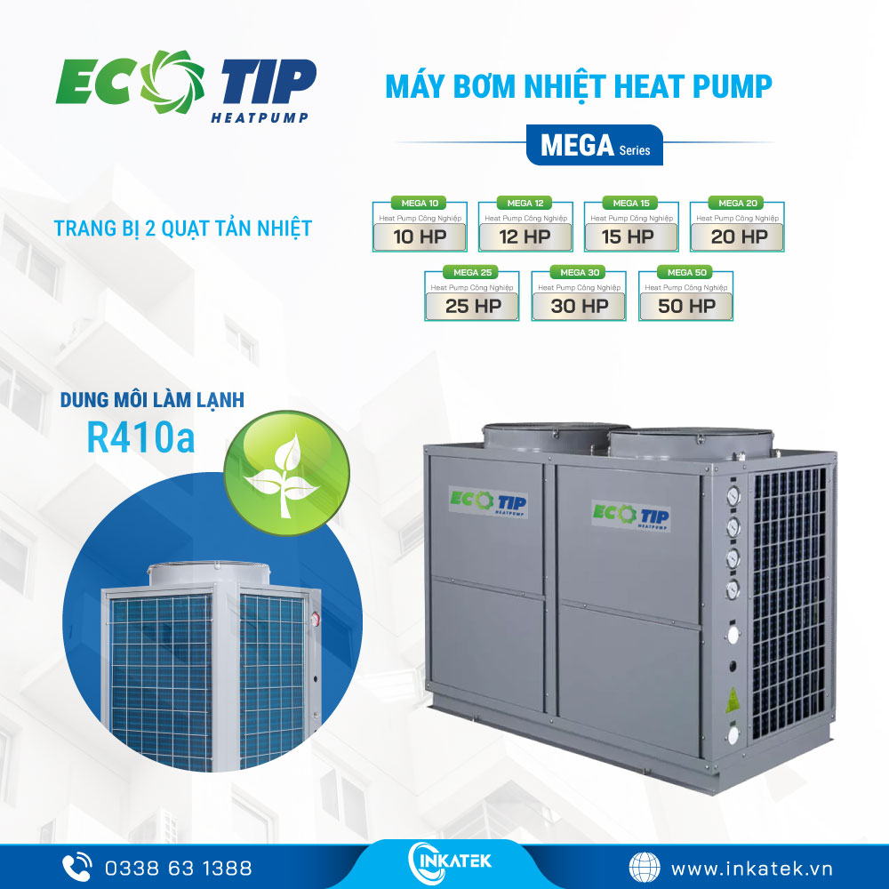 Máy bơm nhiệt Heat Pump thương hiệu Ecotip