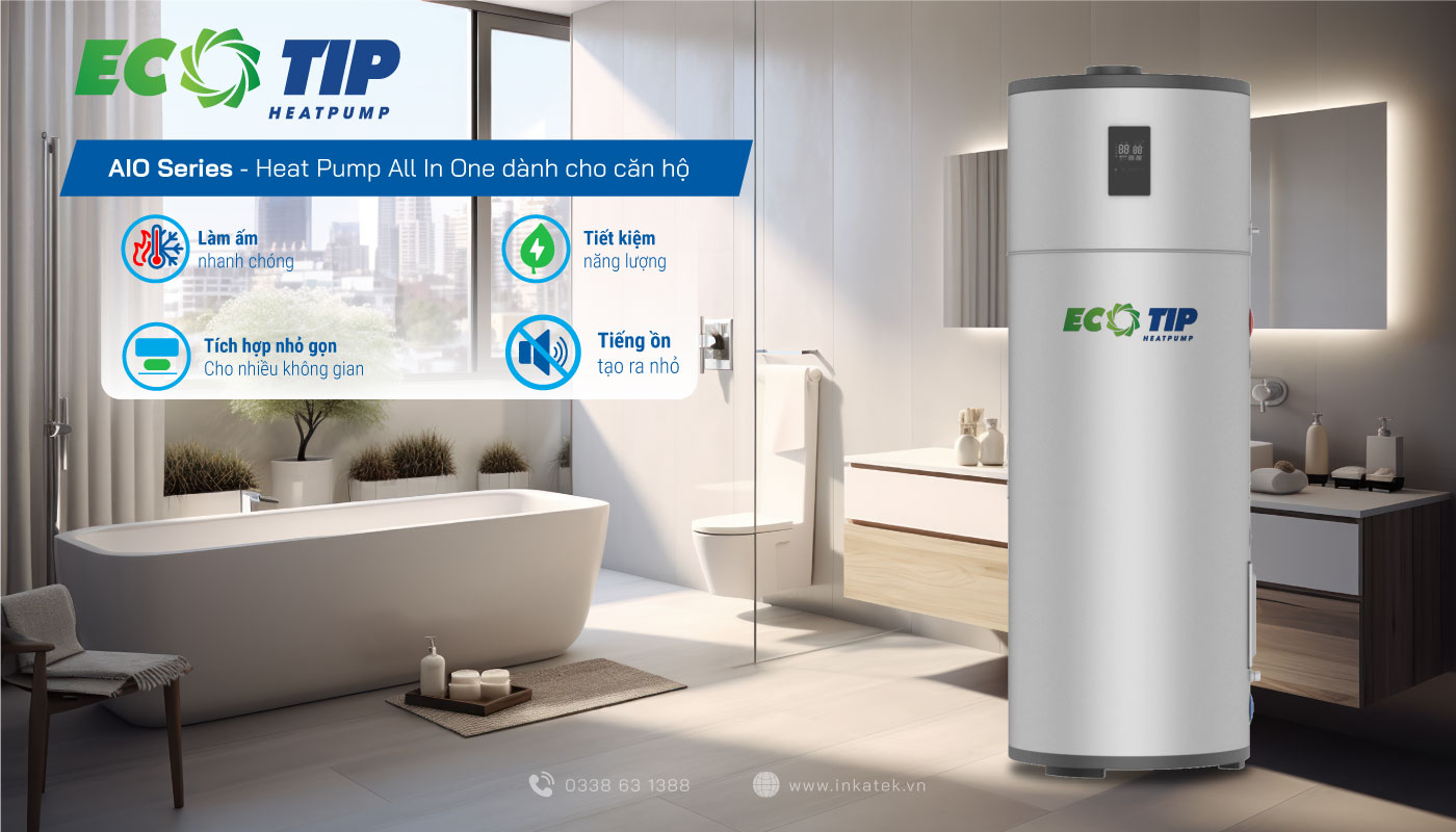 Máy bơm nhiệt Heat Pump All In One dùng cho gia đình