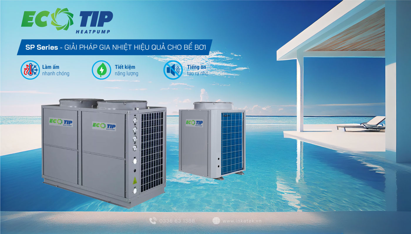 Máy bơm nhiệt Heat Pump dùng cho bể bơi