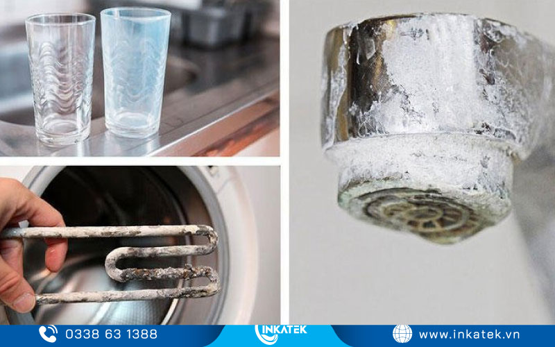 Dấu hiệu nguồn nước nhiễm đá vôi