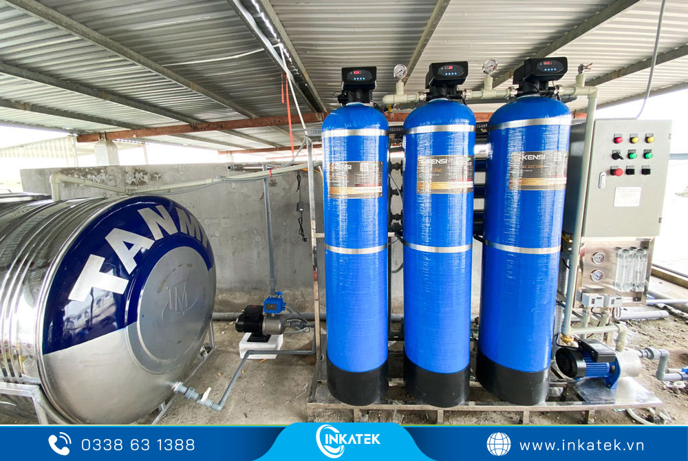 Hệ thống lọc nước RO công nghiệp 1000L/h giúp tối ưu chi phí vận hành cho các đơn vị