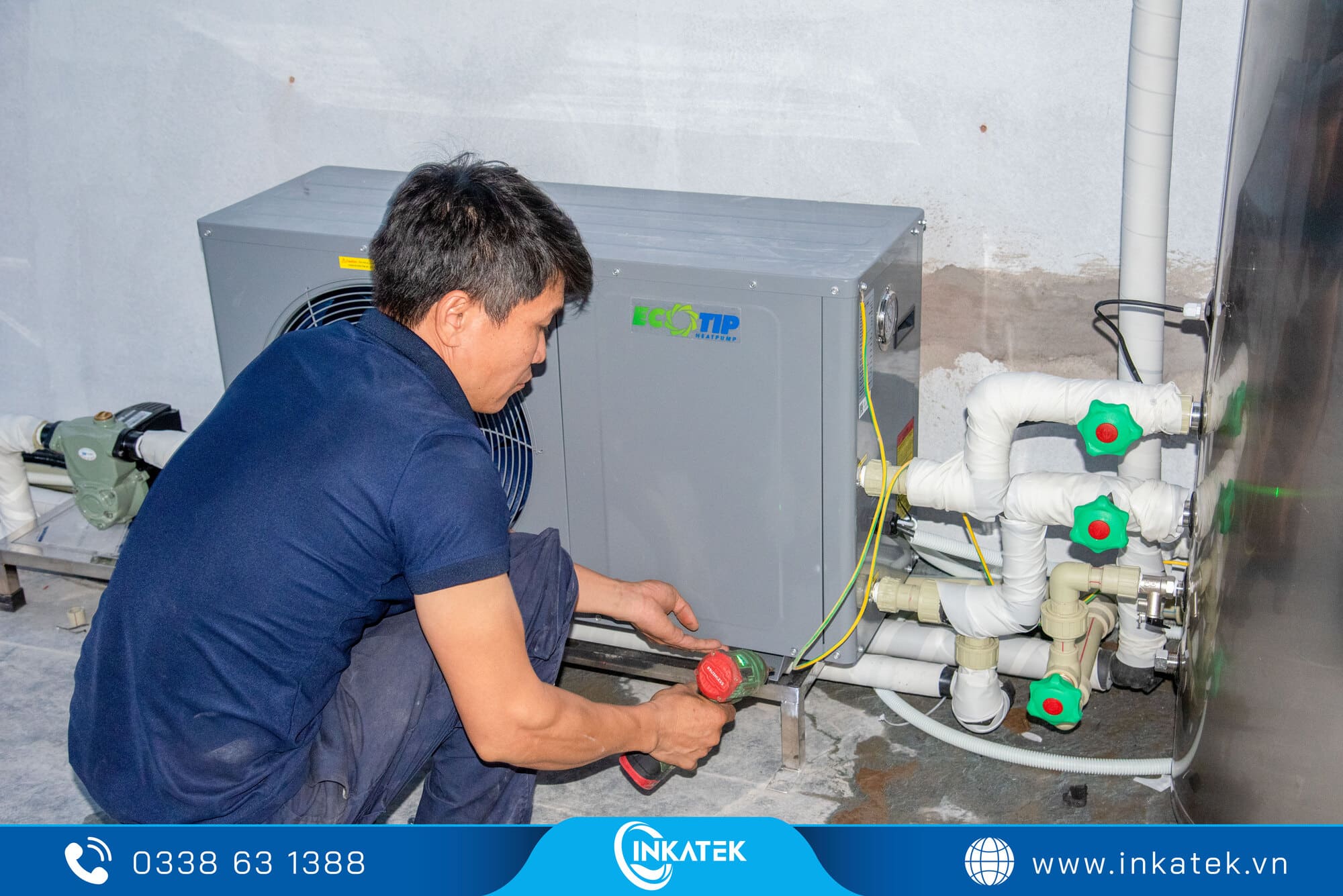 Inkatek - Đơn vị cung cấp và lắp đặt chọn gói máy nước nóng trung tâm Heat Pump chất lượng hàng đầu 