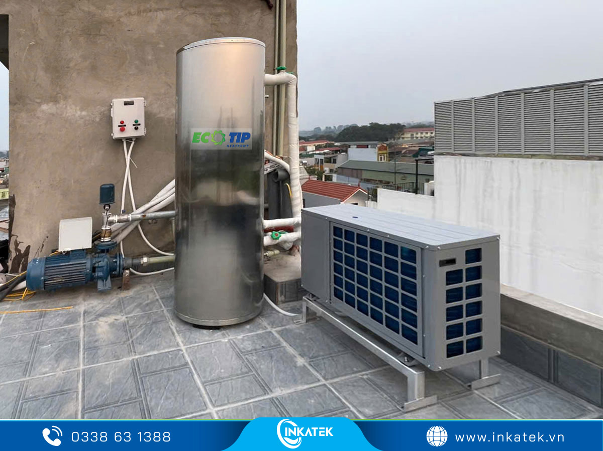 Lắp đặt máy bơm nhiệt ở vị trí bằng phẳng, chắc chắn