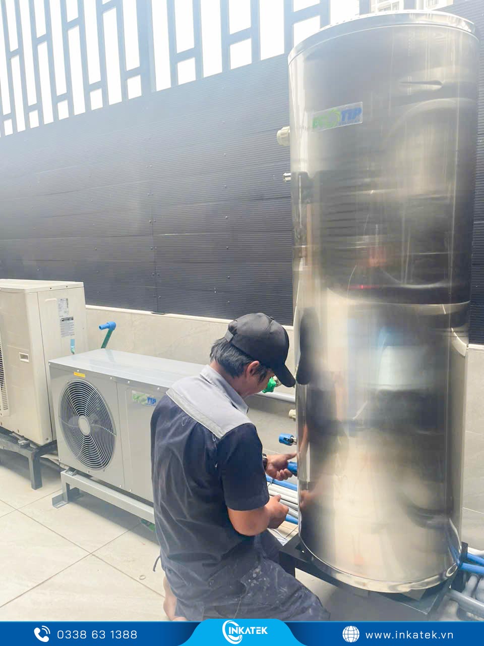 Inkatek lắp đặt hệ thống bơm nhiệt phục vụ nhu cầu của mọi đơn vị