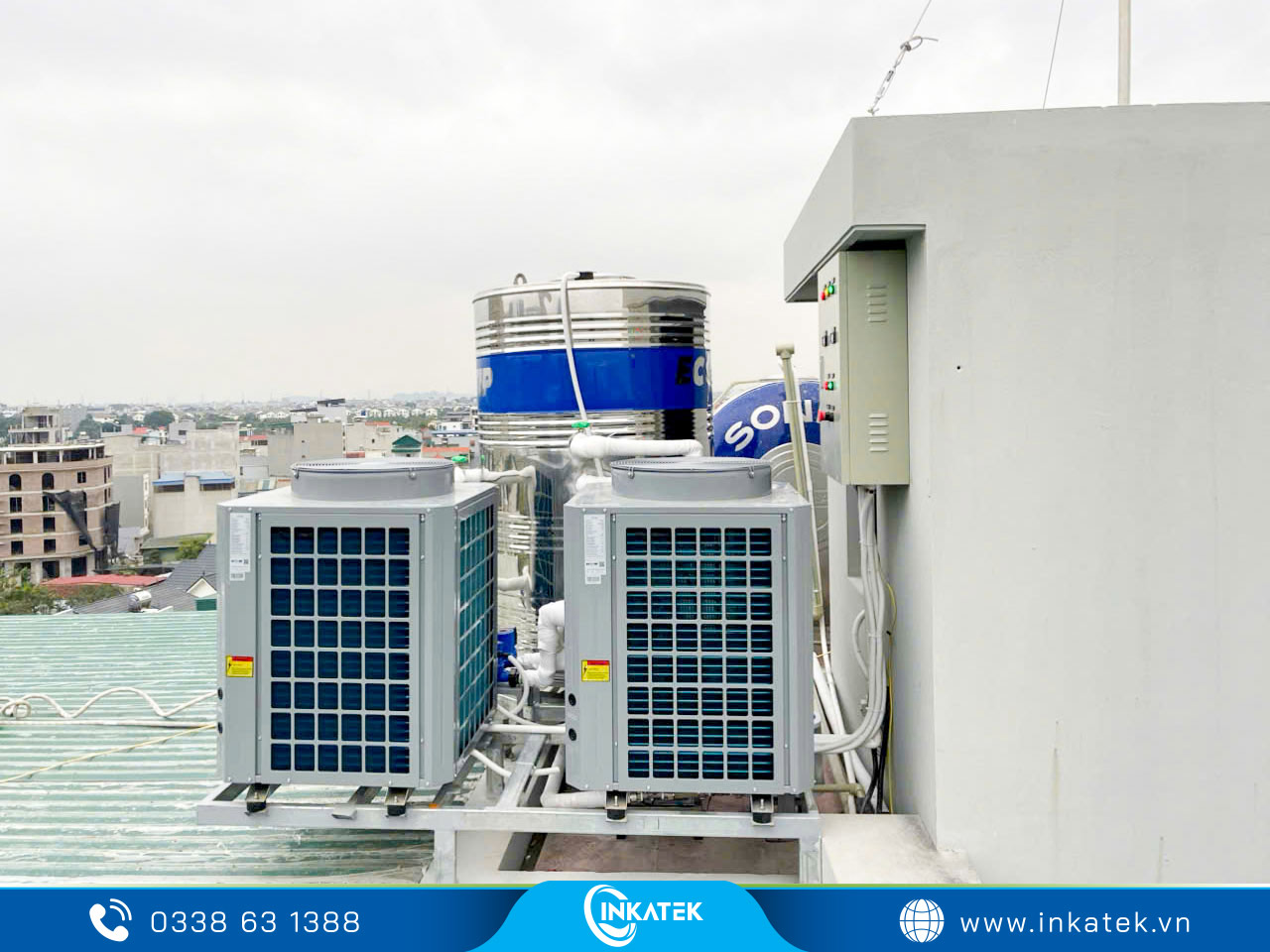Inkatek tư vấn thiết kế, lắp đặt hệ thống nước nóng tối ưu