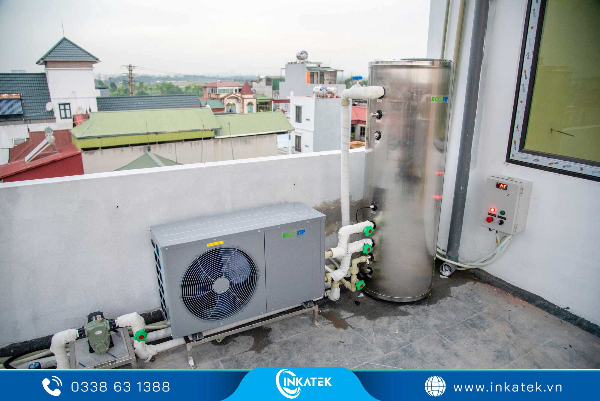 Hệ thống Heat Pump có độ bền cao, thiết kế gọn gàng, tối ưu không gian lắp đặt